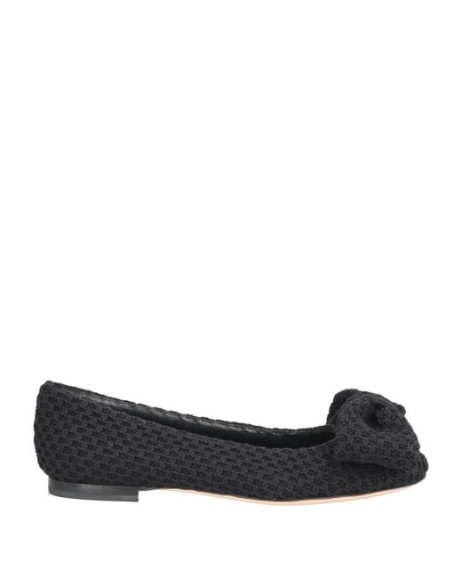 Agl Attilio Giusti Leombruni Black Ballet Flats Textile Fibers
