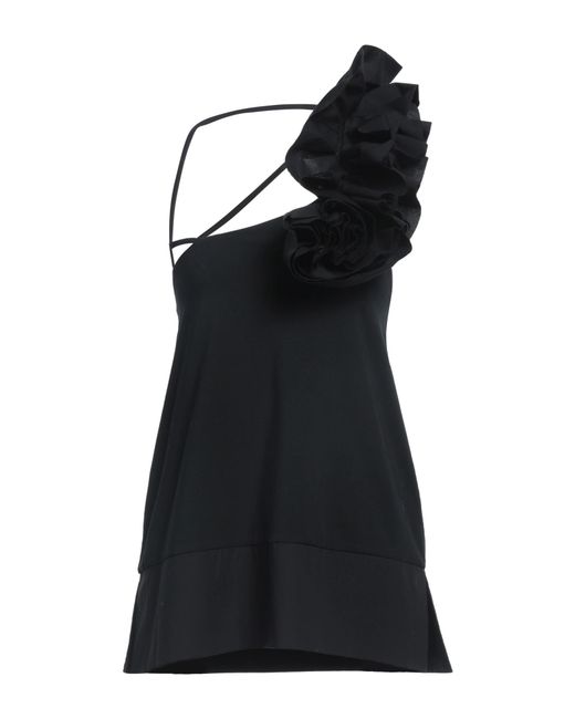 Alpha Studio Black Top Cotton, Elastane