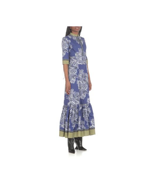 Etro Blue Maxi-Kleid