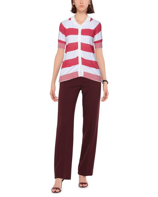 SOLOTRE Red Cardigan Cotton