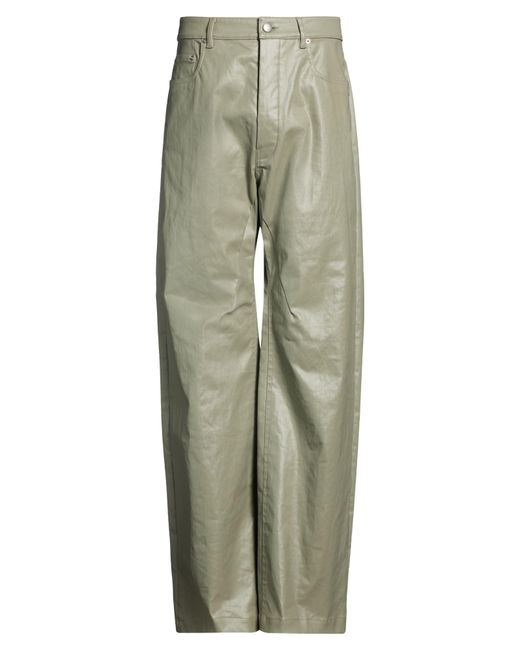 Rick Owens Green Jeans Cotton, Elastane, Rubber for men