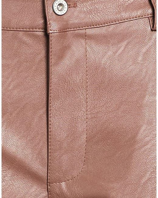 Please Brown Pants Polyurethane, Viscose