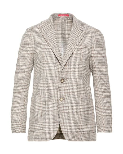 Bagnoli Sartoria Napoli Gray Blazers for men