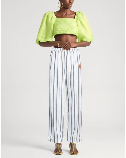 ARIZONA LOVE White Ivory Pants Cotton