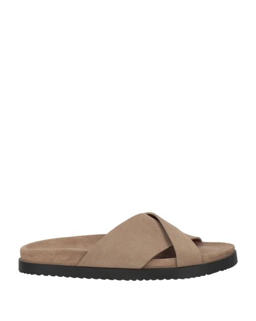 Doucal's Brown Sandals Leather for men