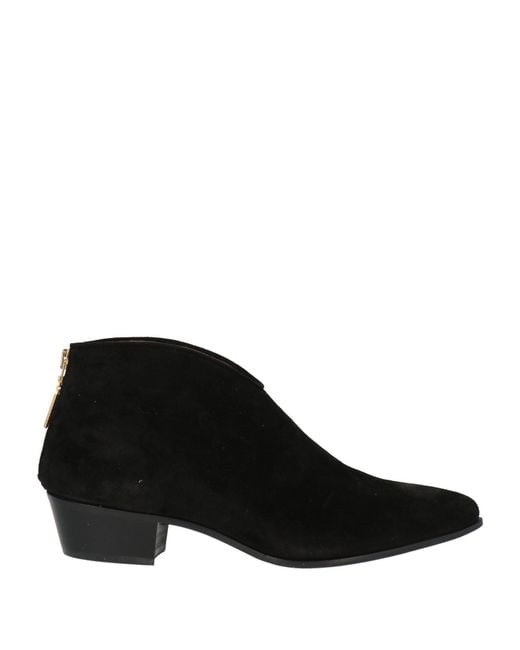Roberto Festa Black Ankle Boots Leather
