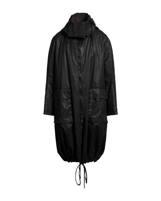 Masnada Black Coat Cotton, Elastane for men