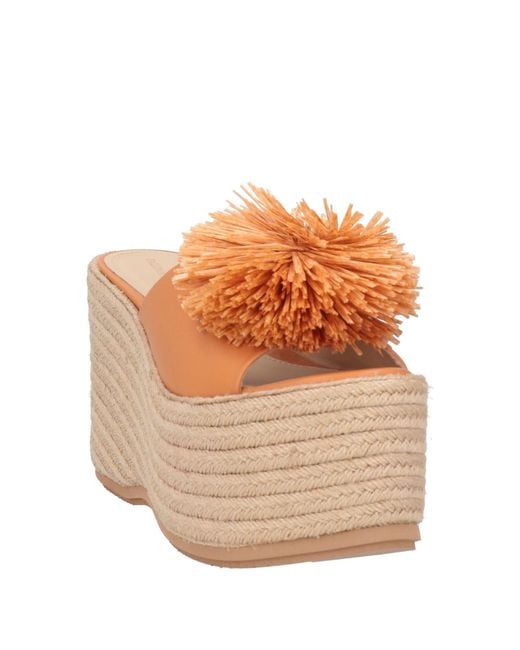 Paloma Barceló Brown Lala Espadrilles Leather