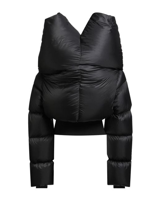 Rick Owens Black Puffer Polyamide for men