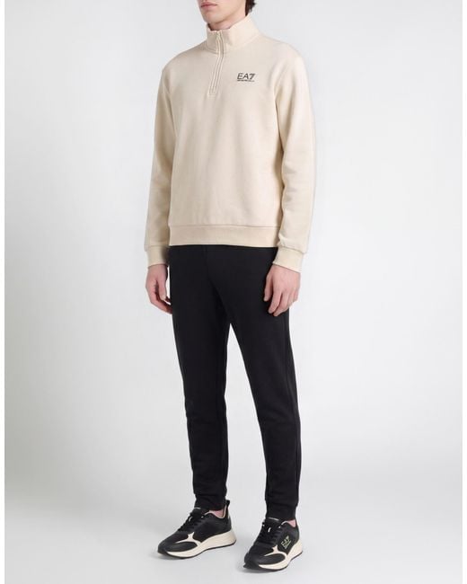 EA7 Natural Sweatshirt Cotton, Polyester for men