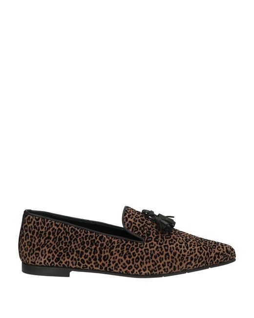 POESIE VENEZIANE Brown Camel Loafers Leather