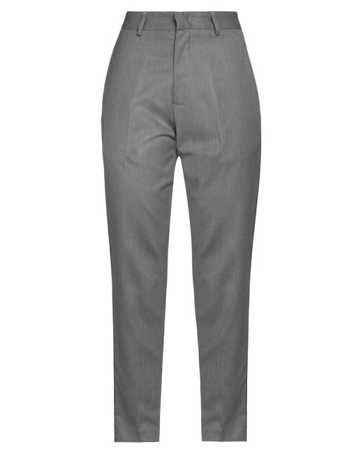 ANGEL HOUSE Gray Pants Polyester, Wool, Viscose, Elastic Fibres