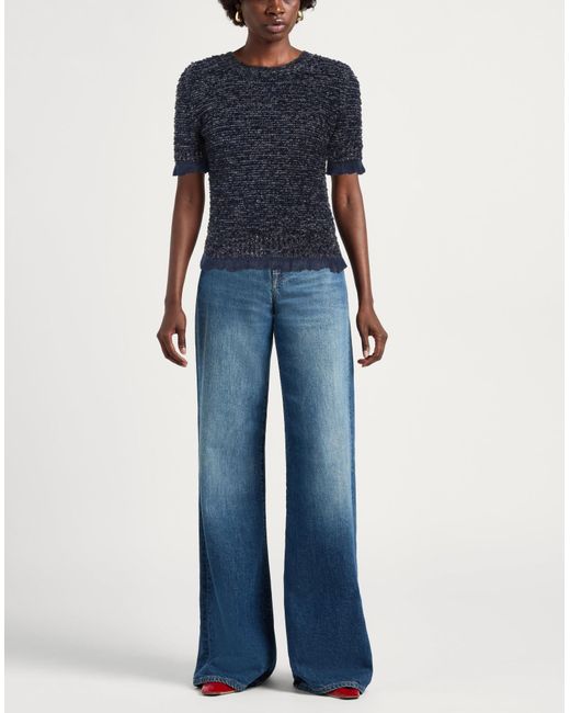 Elisabetta Franchi Blue Sweater Polyamide, Wool, Viscose, Mohair Wool, Alpaca Wool