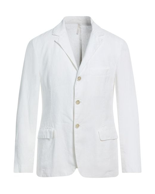 120% Lino White Blazer for men