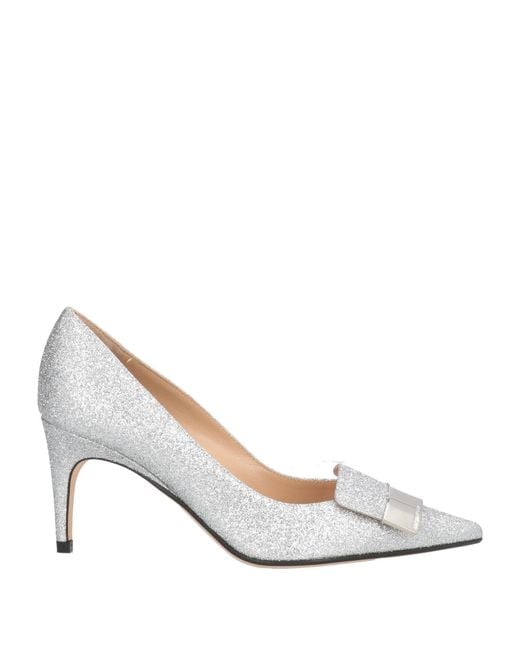 Sergio Rossi White Pumps Leather