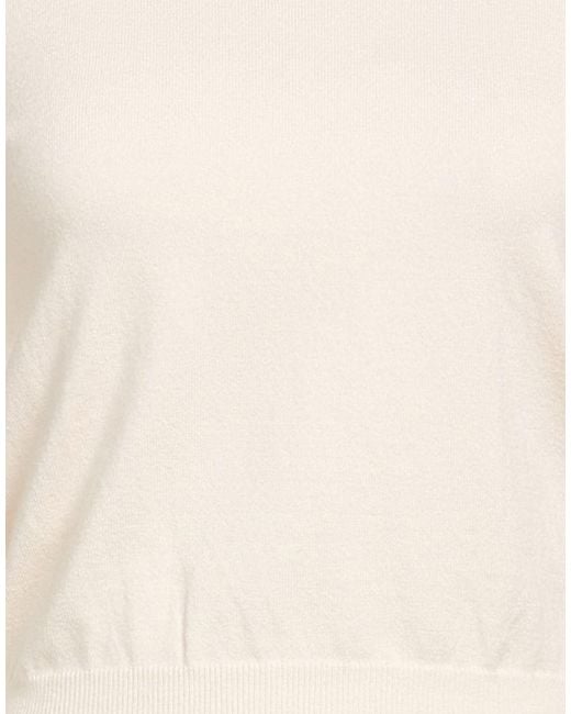 Soallure White Turtleneck Viscose, Polyester, Polyamide