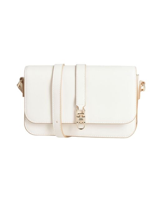 Tommy Hilfiger White Cross-Body Bag Polyurethane