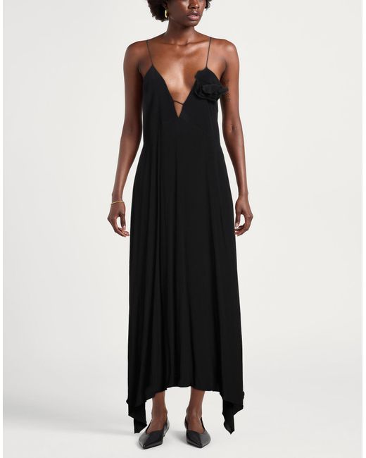 Manila Grace Black Maxi Dress