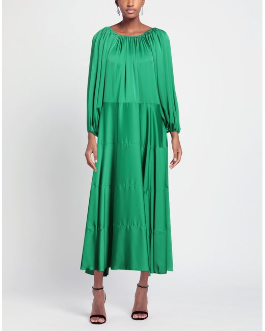 SIMONA CORSELLINI Green Maxi-Kleid