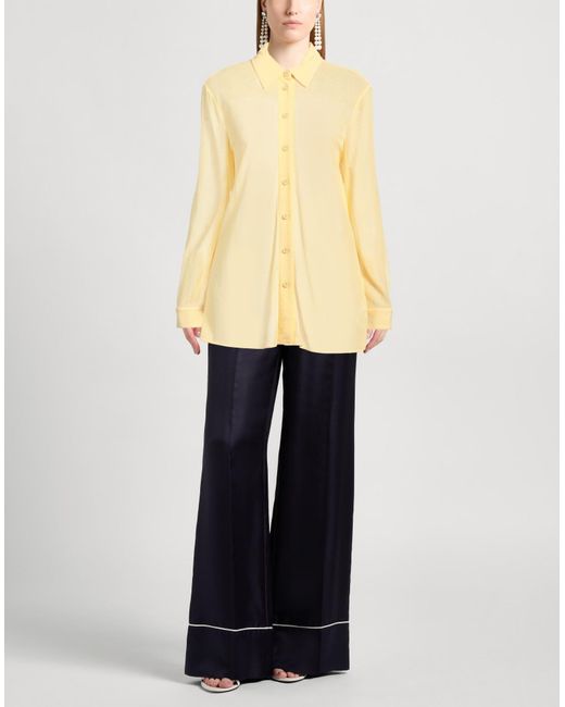 Burberry Yellow Shirt Viscose, Polyamide