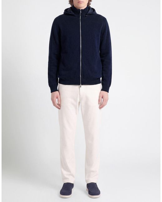 Fedeli Blue Midnight Jacket Cashmere for men