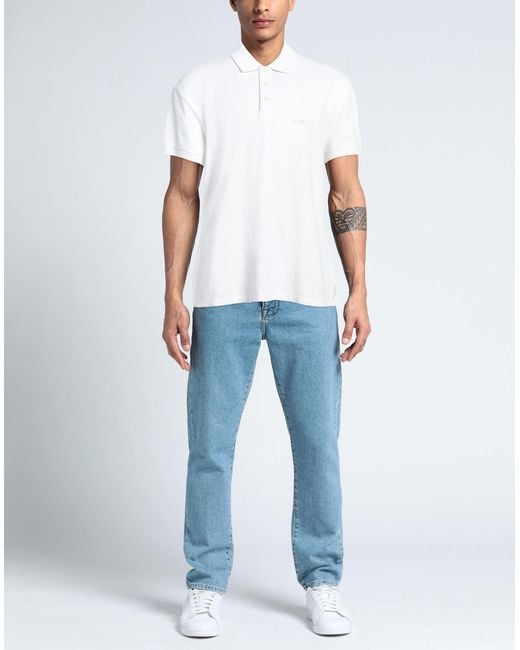 Polo Armani Jeans pour homme en coloris White