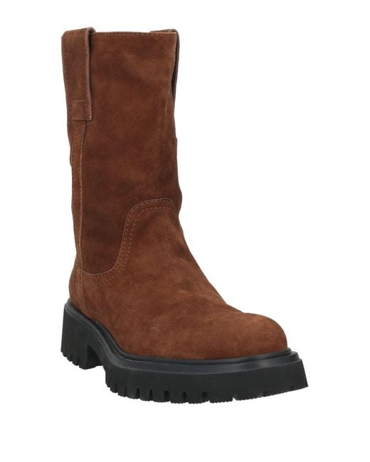 Guglielmo Rotta Brown Ankle Boots Leather