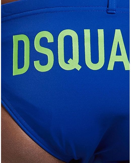 DSquared² Blue Bikini Bottoms & Swim Briefs for men