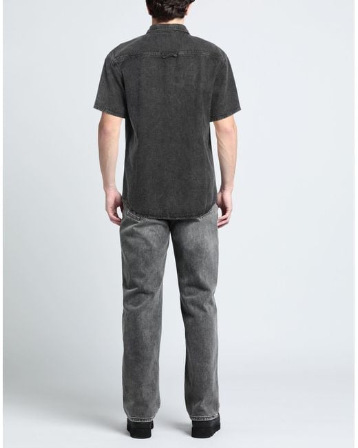Chemise en jean American Vintage pour homme en coloris Black