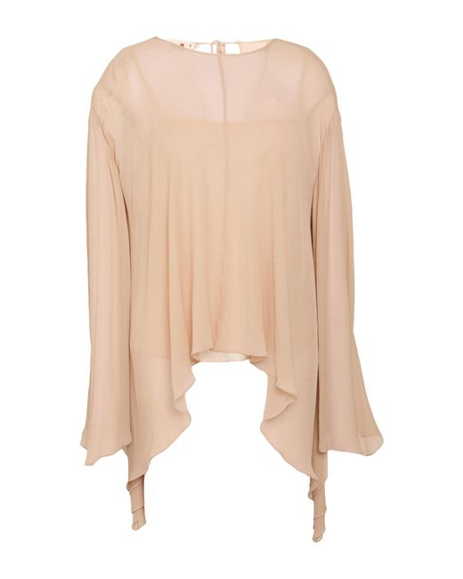 Marni White Top Silk