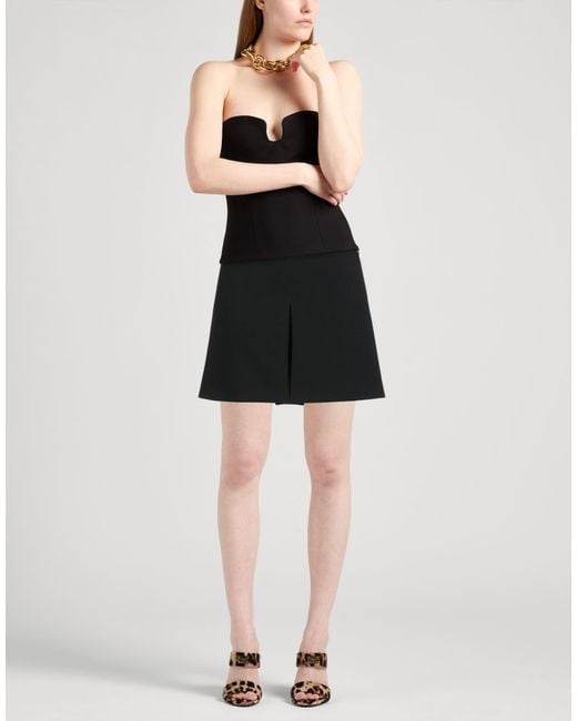 Céline Black Mini Skirt Wool