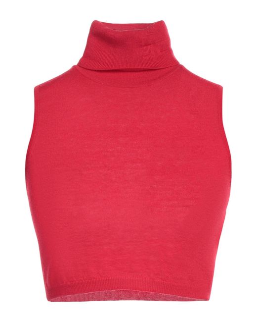 Elisabetta Franchi Red Rollkragenpullover