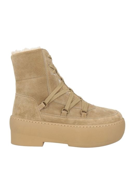 Gia Borghini Natural Ankle Boots Leather