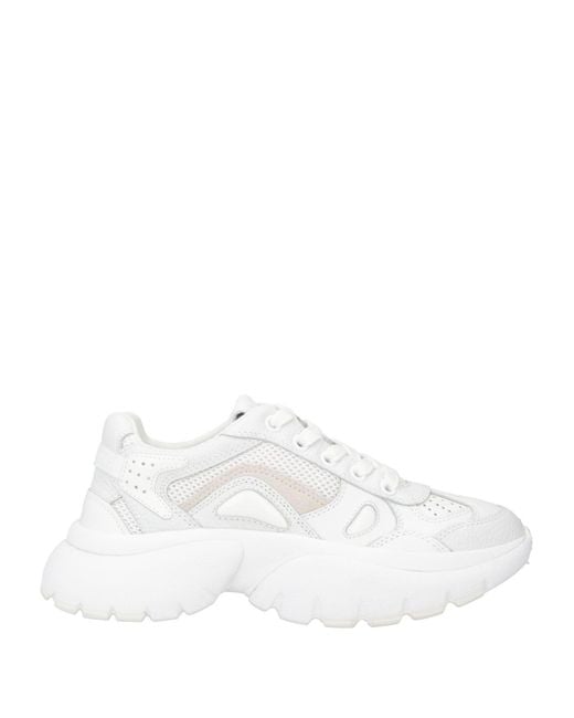 Maje White Sneakers Leather