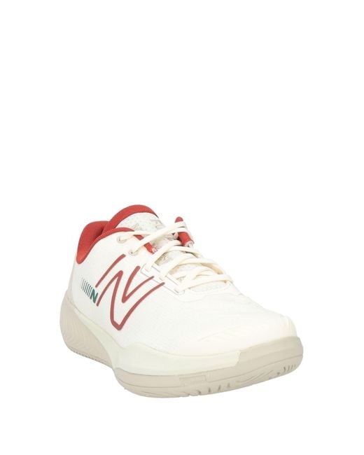 New Balance White Sneakers Textile Fibers for men