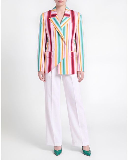 MSGM Red Pastel Blazer Cotton