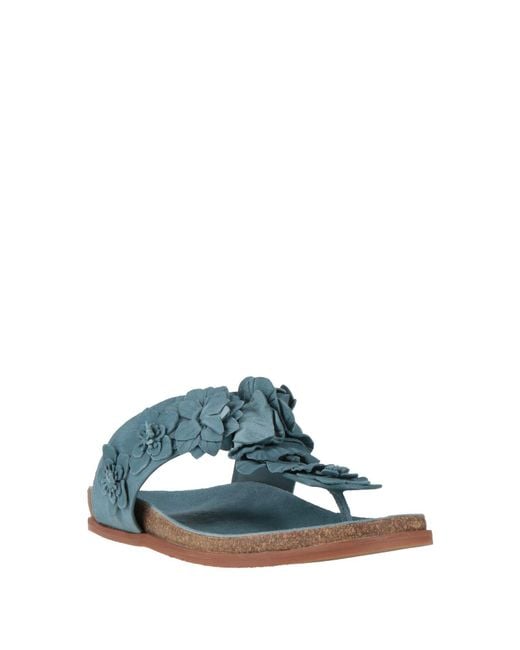 Emanuélle Vee Blue Thong Sandals