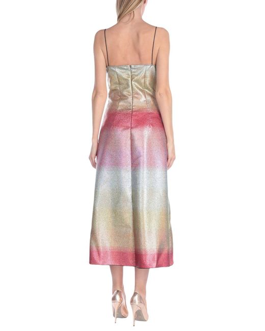Marco De Vincenzo Synthetic Long Dress In Pink Lyst