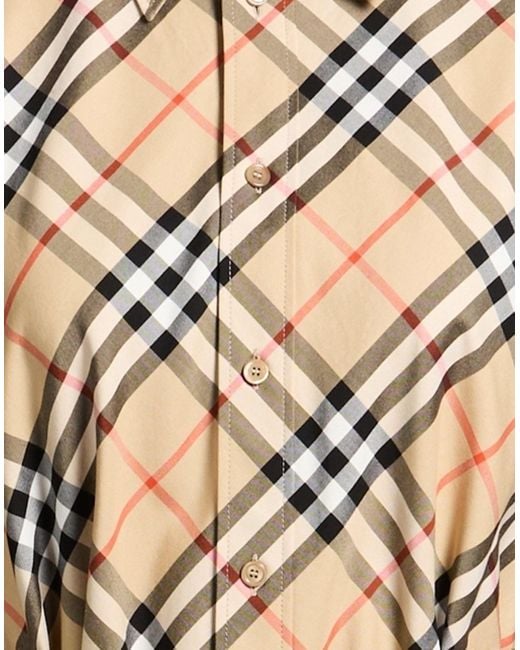 Burberry Natural Mini Dress Cotton