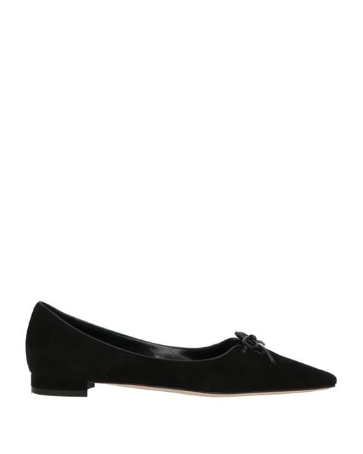Manolo Blahnik Black Ballet Flats