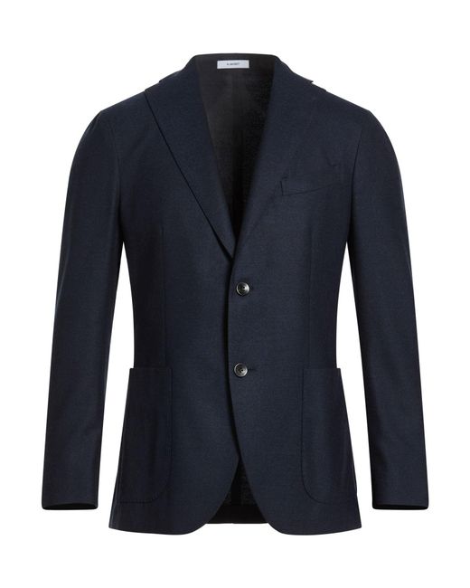 Boglioli Blue Midnight Blazer Virgin Wool for men