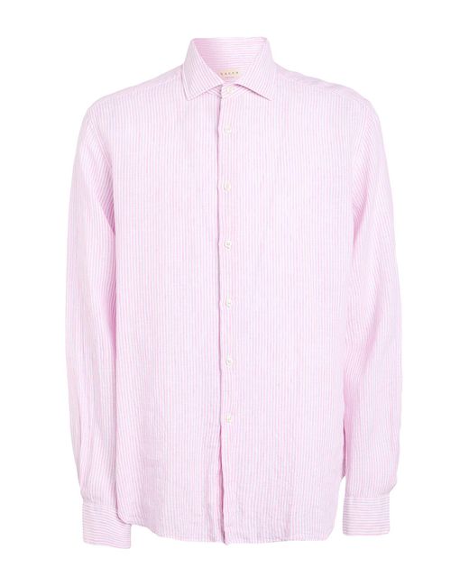 Xacus Pink Shirt Linen for men