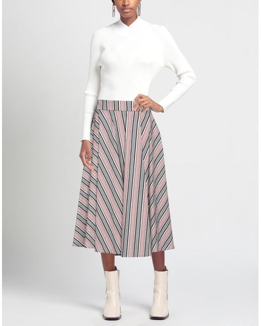 Liviana Conti White Midi Skirt