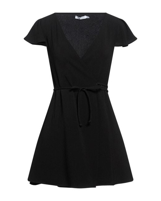 Bella Venice Black Mini Dress Rayon, Lurex, Elastane