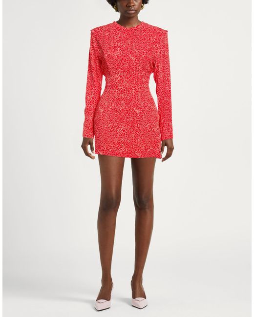 ROTATE BIRGER CHRISTENSEN Red Mini Dress