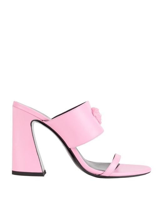 Versace Pink Sandals Calfskin