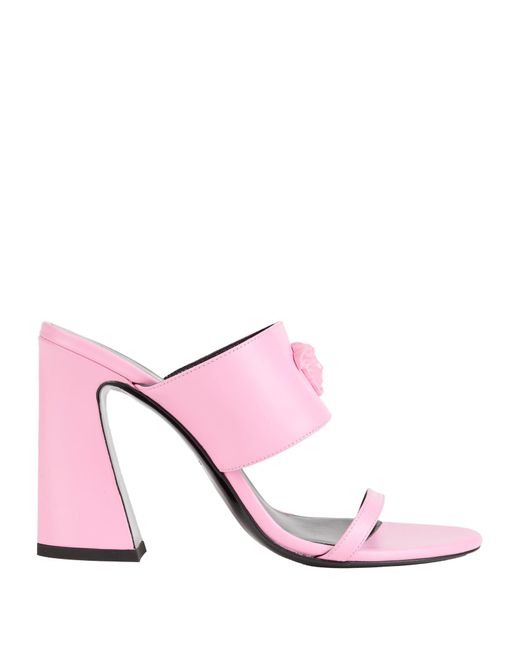 Versace Pink Sandals Calfskin