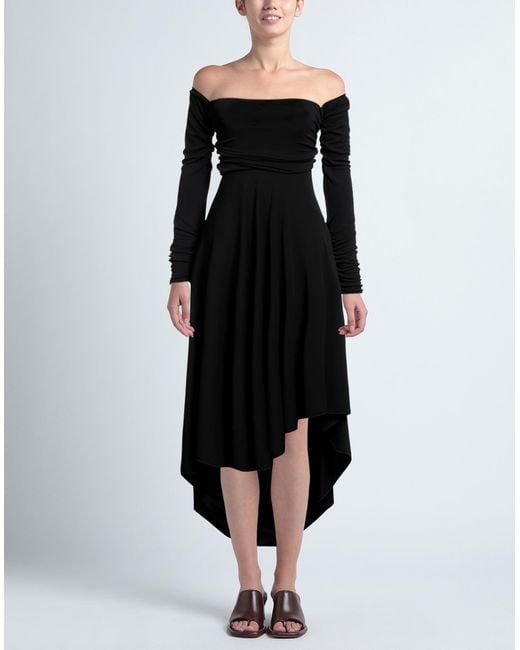 Erika Cavallini Semi Couture Black Midi Dress