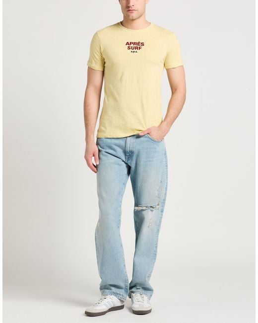 APRÈS SURF Yellow T-Shirts for men