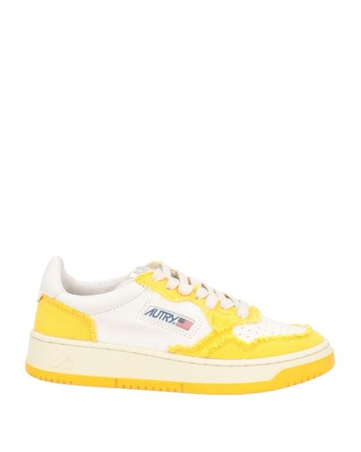 Autry Yellow Trainers